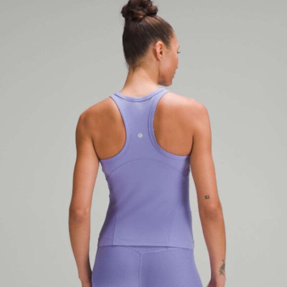 Lululemon Align Waist-Length Racerback Tank Top Dark Lavender Size 6 - Picture 2 of 5